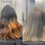 hair colour change at Glamaholic Salon