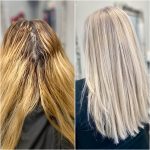 hair colour change at Glamaholic Salon
