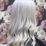 close view of light grey hair